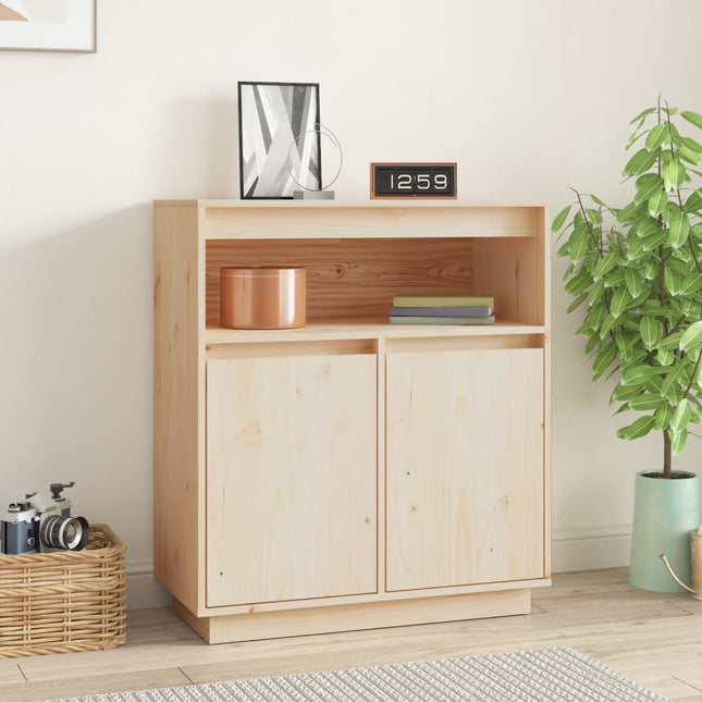 Credenza 70x34x80 cm in Legno Massello di Pino