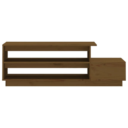 Tavolino da Salotto ambra 120x50x40,5 cm Legno Massello di Pino