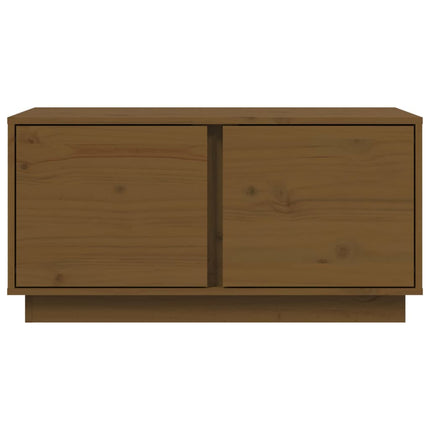 Tavolino da Salotto ambra 80x50x40 cm Legno Massello di Pino
