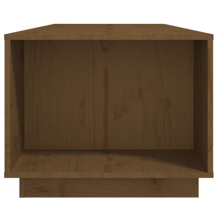 Tavolino da Salotto ambra 110x50x40 cm Legno Massello di Pino
