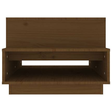 Tavolino da Salotto ambra 80x55x40,5 cm Legno Massello di Pino