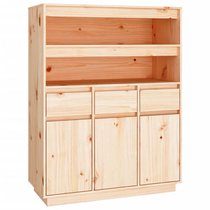 Credenza 89x40x116,5 cm in Legno Massello di Pino
