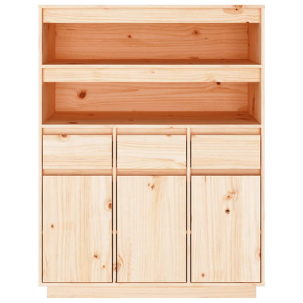 Credenza 89x40x116,5 cm in Legno Massello di Pino