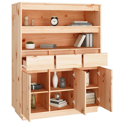 Credenza 89x40x116,5 cm in Legno Massello di Pino