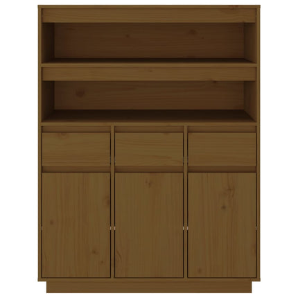 Credenza ambra 89x40x116,5 cm in Legno Massello di Pino