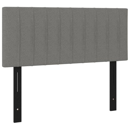 Testiera Grigio Scuro 100x5x78/88 cm in Tessuto