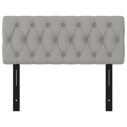 Testiere Grigio Chiaro 100x7x78/88 cm in Tessuto