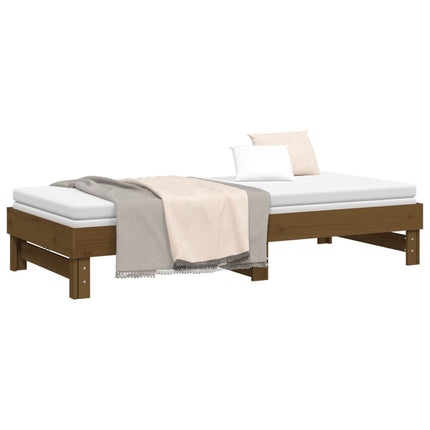 Dormeuse Estraibile Ambra 2x(80x200) cm Legno Massello di Pino