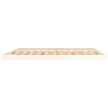 Giroletto senza Materasso Bianco 180x200 cm Legno Massello Pino