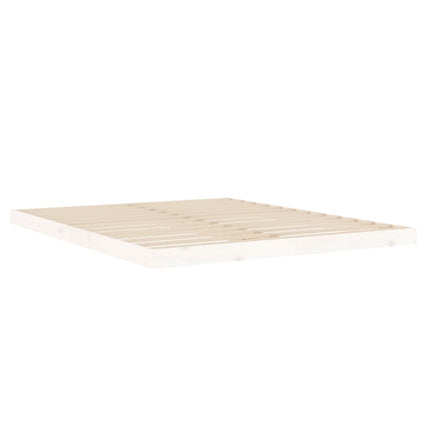 Giroletto senza Materasso Bianco 160x200 cm Legno Massello Pino