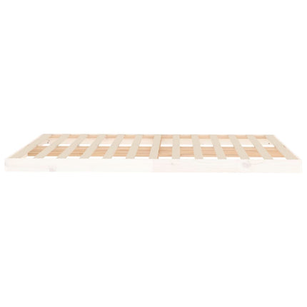 Giroletto senza Materasso Bianco 140x200 cm Legno Massello Pino