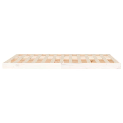 Letto senza Materasso Bianco 120x190 cm Legno Massello di Pino