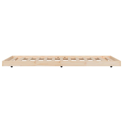 Giroletto senza Materasso 80x200 cm in Legno Massello Pino