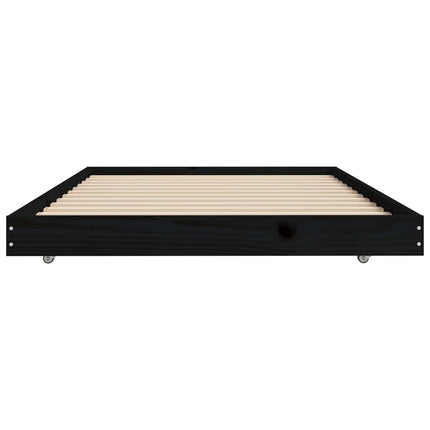 Giroletto Nero 75x190 cm in Legno Massello di Pino