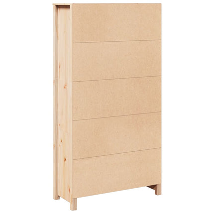 Credenza 80x35x154 cm in Legno Massello di Pino