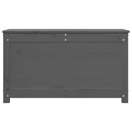 Contenitore Portaoggetti Grigio 80x40x45,5cm Massello di Pino