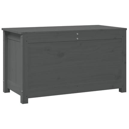 Contenitore Portaoggetti Grigio 80x40x45,5cm Massello di Pino