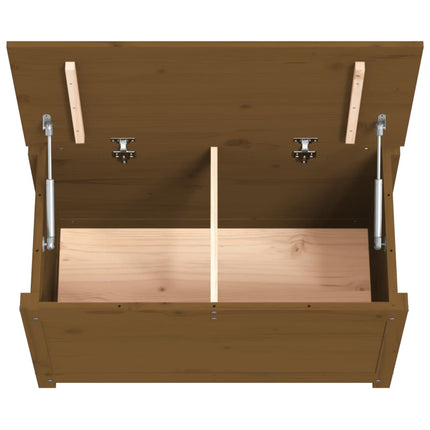 Contenitore Portaoggetti Ambra 80x40x45,5cm Legno Massello Pino