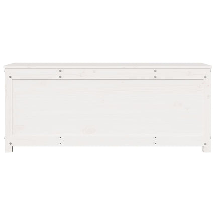 Contenitore Portaoggetti Bianco 110x50x45,5cm Massello di Pino