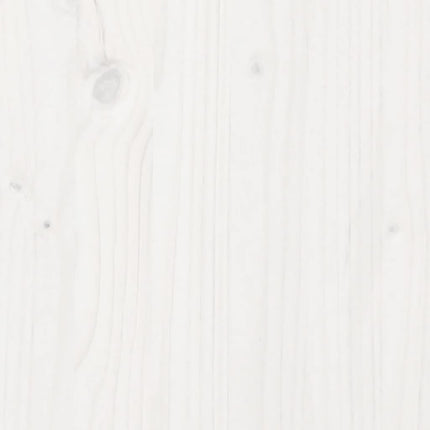 Contenitore Portaoggetti Bianco 110x50x45,5cm Massello di Pino