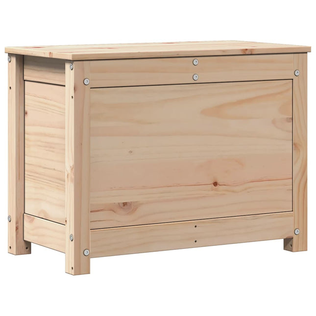 Contenitore Portaoggetti 60x32x45,5 cm Legno Massello Pino
