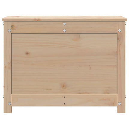 Contenitore Portaoggetti 60x32x45,5 cm Legno Massello Pino