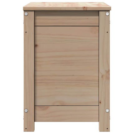 Contenitore Portaoggetti 60x32x45,5 cm Legno Massello Pino