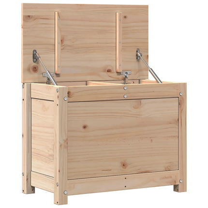 Contenitore Portaoggetti 60x32x45,5 cm Legno Massello Pino