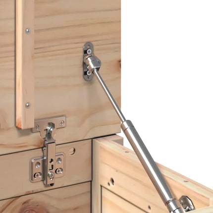 Contenitore Portaoggetti 60x32x45,5 cm Legno Massello Pino