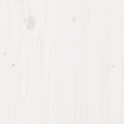 Contenitore Portaoggetti Bianco 60x32x45,5cm Massello di Pino