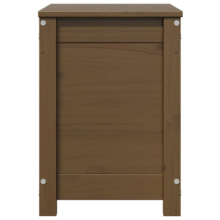 Contenitore Portaoggetti Ambra 60x32x45,5cm Legno Massello Pino