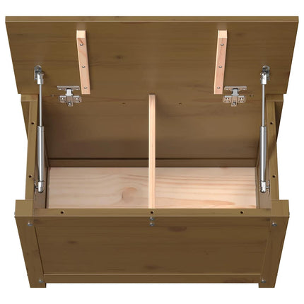 Contenitore Portaoggetti Ambra 60x32x45,5cm Legno Massello Pino
