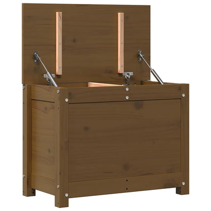 Contenitore Portaoggetti Ambra 60x32x45,5cm Legno Massello Pino