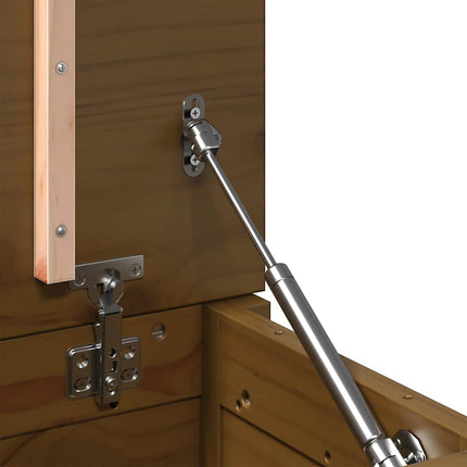 Contenitore Portaoggetti Ambra 60x32x45,5cm Legno Massello Pino