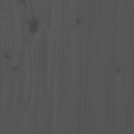 Contenitore per Bucato Grigio 88,5x44x76 cm Legno Massello Pino