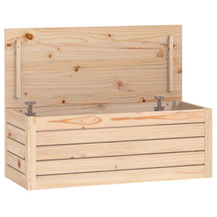 Contenitore Portaoggetti 89x36,5x33 cm Legno Massello Pino