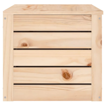 Contenitore Portaoggetti 89x36,5x33 cm Legno Massello Pino