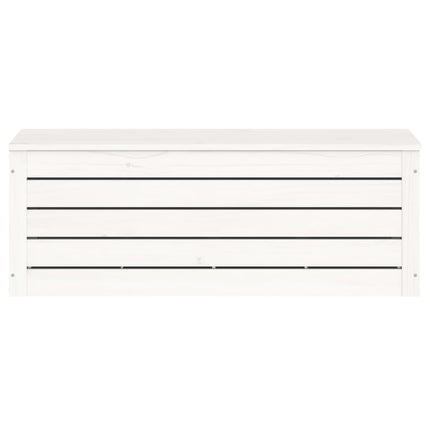 Contenitore Portaoggetti Bianco 89x36,5x33cm Massello di Pino