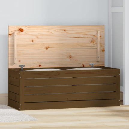 Contenitore Portaoggetti Ambra 89x36,5x33cm Legno Massello Pino