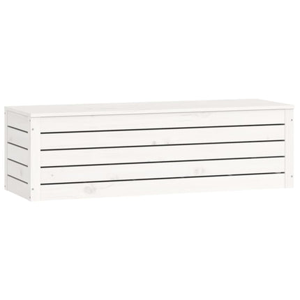 Contenitore Portaoggetti Bianco 109x36,5x33cm Massello di Pino