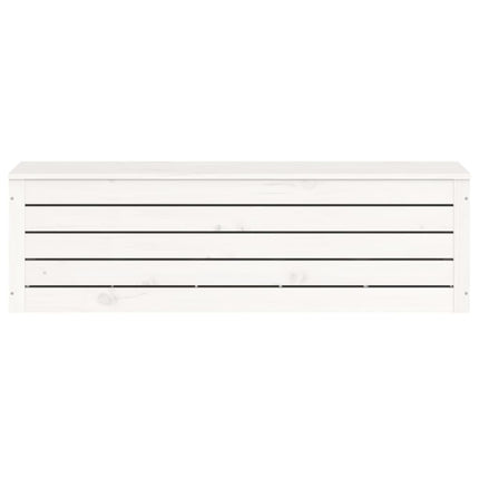 Contenitore Portaoggetti Bianco 109x36,5x33cm Massello di Pino