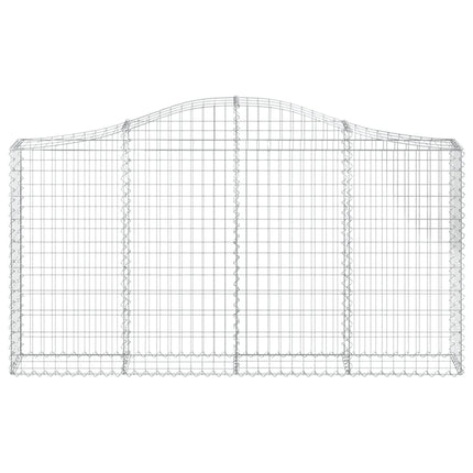 Cesto Gabbione ad Arco 200x30x100/120 cm Ferro Zincato