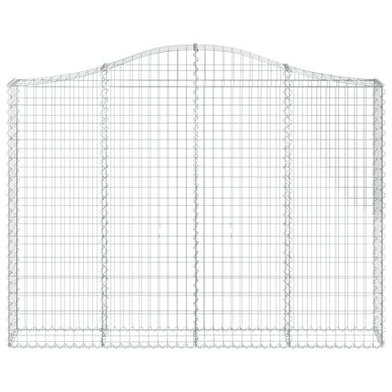Cesto Gabbione ad Arco 200x30x140/160 cm Ferro Zincato