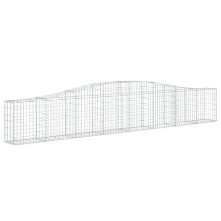 Cesto Gabbione ad Arco 400x30x60/80 cm Ferro Zincato