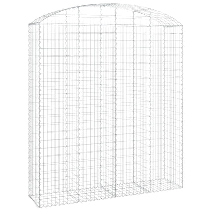 Cesto Gabbione ad Arco 200x50x220/240 cm Ferro Zincato