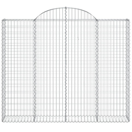 Cesto Gabbione ad Arco 200x30x160/180 cm Ferro Zincato