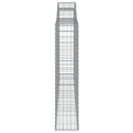 Cesto Gabbione ad Arco 300x30x140/160 cm Ferro Zincato