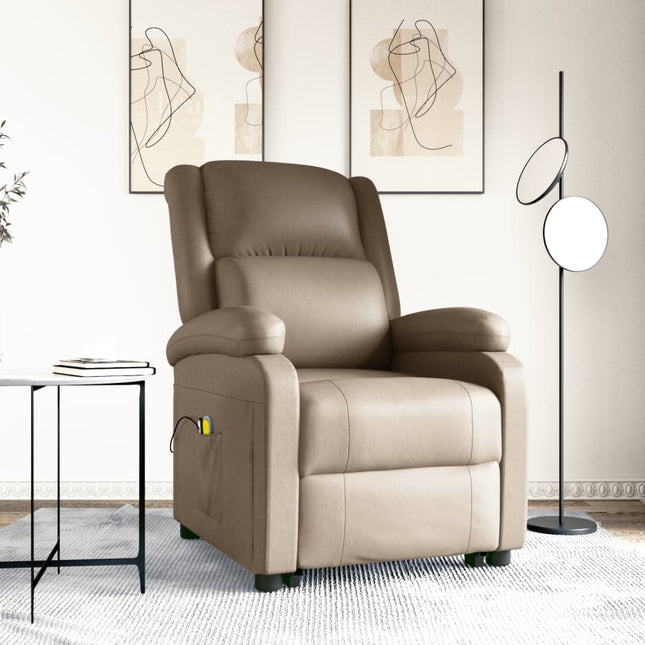 Poltrona Alzapersona Cappuccino Similpelle