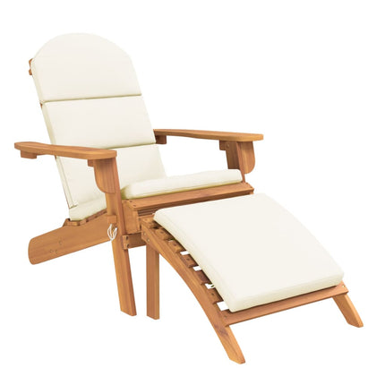 Set Salotto da Giardino Adirondack 3pz Legno Massello di Acacia