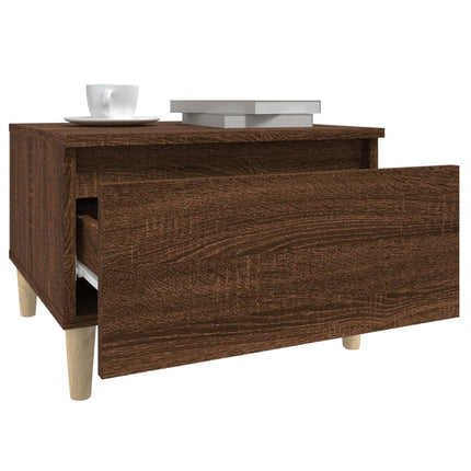 Tavolini 2pz Rovere Marrone 50x46x35cm in Legno Multistrato
